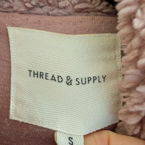 Thread & Supply Pink Fleece Sweater - Picture 4 of 13